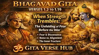 Bhagavad Gita Verses 1.2&ndash;1.19 Explained | The Psychology of Fear Before Action #bhagavadgita #gita 