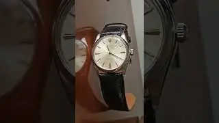 Dressy Rolex Air King 5500 1967 with lizard leather strap #rolexwatch #rolex