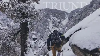 STUCK AT TRIUND | Witnessing first snowfall of season | COMPLETE VLOG