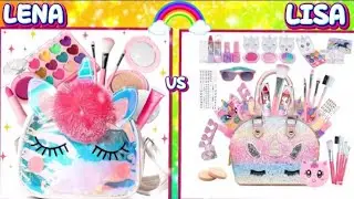 LENA OR LISA kids makeup kits💄#makeupkits#fypシ゚viral #part1 #viraltrending #lenaandlisa 🎉🎊💋#viral