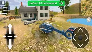 Helicopter Rescue Simulator #6| Eurocopter EC-135 Helicopter fire bridage gameplay