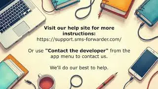 2-minute instructions for setting up SMS forwarding to email/another phone