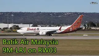 Batik Air Malaysia (9M-LRJ) Departs RW03 at Perth Airport