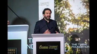 Cevat Yerli presenting his Internet of Life keynote at the SAMENA Council Leaders&rsquo; Summit 2023