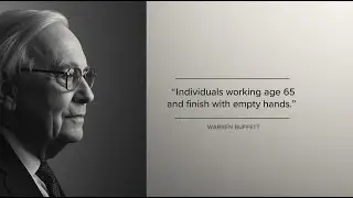Stop making this error! Individuals work until age 65 and finish with empty hands.