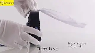Портативный USB-вентилятор SMARTDEVIL, 3 скорости, вращение 360 градусов, регулируемый угол обдува