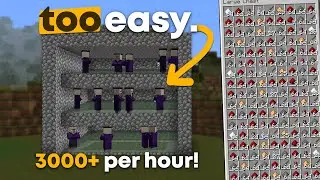 EASIEST Witch Farm in Minecraft - 3000 Items Per Hour! (ANY Java Version!)