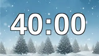 40 minute winter timer (Piano tones at end) 🎵❄️