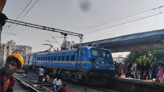 06043 l Coimbatore Haridwar special train crossing kopar station 