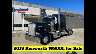 Used 2019 Kenworth W900L Semi Truck for SALE A8024P Full Walkaround *Sold*