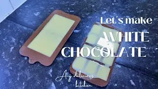 How to make white chocolate using Coconut oil @AnjDeliciousKitchen