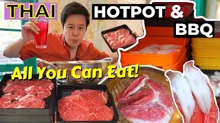 CHEAP ALL YOU CAN EAT THAI Hot Pot BUFFET & BBQ 😋 Sydney Food Hotpot Tour