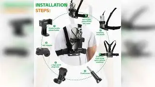 Review: KINGKI Mobile Phone Chest Mount Harness Strap Holder Cell Phone Clip Action Camera POV...