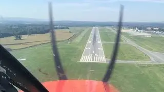 Penn State University Park Airport (KUNV) Arrival and Landing (With ATC)