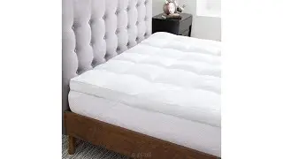 Best mattress topper | LUCID Ultra Plush 3 Inch Down Alternative Fiber Bed Mattress Topper