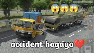Truck simulator indonesi gameplay #accident 💔👿😭