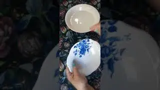 Aplicação de decalque na porcelana