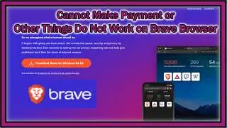 Cannot Make Payment or Other Things Do Not Work on Brave Browser- How To Solve This Problem?