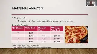 Economics - Marginal Analysis