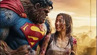 Big Foot Superman Save Lara in Amazon river