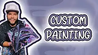 Spin Art Custom Painting! #Shorts #YouTubeShorts #SpinArt