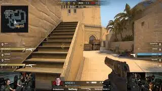 ANGE1 GOD 1v2 DEAGLE CLUTCH vs fnatic