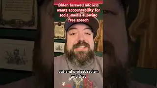 Biden farewell address wants accountability for social media allowing free speech