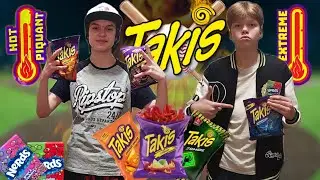 Чипсы Takis против конфет Nerds! Лучший снек.