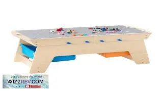 VEVOR Kids Reversible Wooden Activity Table Multi Purpose Activity Play Table with 200