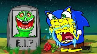 SpongeBob R.I.P Hungry Worm&hellip; Please Wake Up 😢| Sad Animation