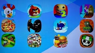 KickTheBuddy,Plants vs. Zombies,Tasty Diary,Gardenscapes,Hay Day,Cooking City,Homescapes