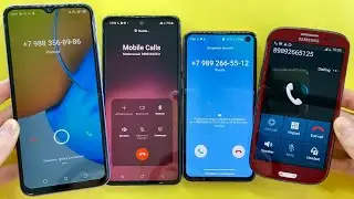 Ringing Mobile Phones Tecno BE8, Samsung Galaxy A51, Samsung Galaxy S10e, Samsung Galaxy S3 Granat
