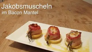 Jakobsmuscheln im Bacon Mantel vom Grill