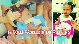 Kid&rsquo;s Reaction on Ear Piercing || Gun Shot Painful or Not || How to avoid infection
