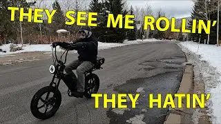Handle Bar SWAP Modification on a Juiced Bikes 💩JUNK HyperScorpion🦂E Bike