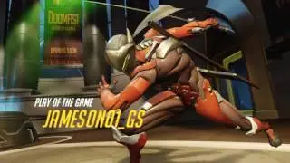 Insane Genji Killstreak: Team kill with one dragon-blade