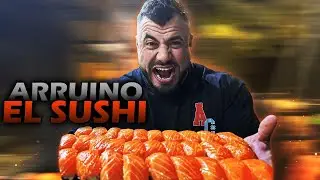 CULTURISTA de 130 kg ARRUINA el BUFFET de SUSHI | ¿CUÁNTAS PIEZAS me COMO?