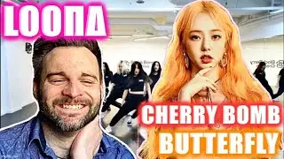 Reacting to LOONA - CHERRY BOMB & BUTTERFLY Dance Practices! | PERFECTION! 😍😱