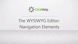 Navigation Elements in Topics: See Also, Next/Previous Links