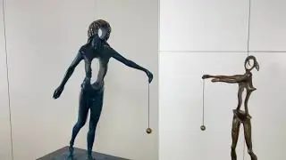 Salvador Dal&iacute; 'Homage to Newton' & 'Surrealist Newton' bronze sculpture showcase