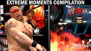 Extreme Moments Compilation - WWE 2K14 😱 DADDY gamer