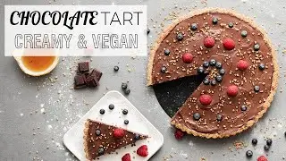 Creamy chocolate tart &bull; ReShape. &bull; Vegan desserts &bull; Vegan Easter &bull; Gluten-free