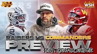 Raiders at Commanders Week 3 PREVIEW with @GraphkRaider 