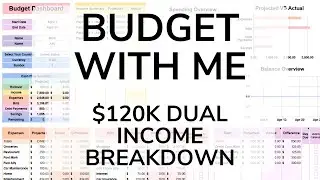 Budget With Me | $120K Combined Dual Income Breakdown Using the Ultimate Budget for Couples