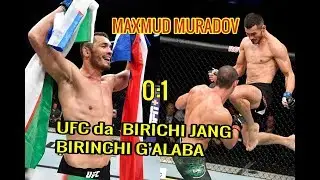 MAXMUD MURADOV UFCda BIRCHI BOLIB UZBEK BAYROGNI BALAND KOTARDI  ( TOLIQ VIDO )