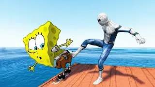 GTA 5 | Crazy Ragdoll - Spiderman With Minions Funny Fails ep.7