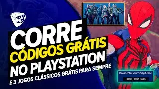 CORRE! JOGO GR&Aacute;TIS No PLAYSTATION, C&Oacute;DIGOS GR&Aacute;TIS PTODOS! E 3 JOGOS CL&Aacute;SSICOS GR&Aacute;TIS PARA SEMPRE