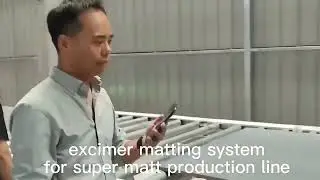 Automatic uv roller coating super matt line