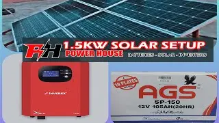 Inverex Xtron Series X2400 Solar Installation | Power House Batteries & Solar Urdu / Hindi