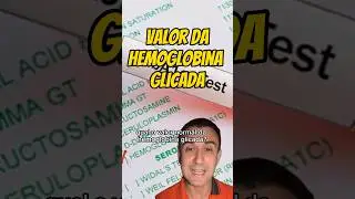 Valor normal da hemoglobina glicada. #endocrinologia #diabetes #glicose
